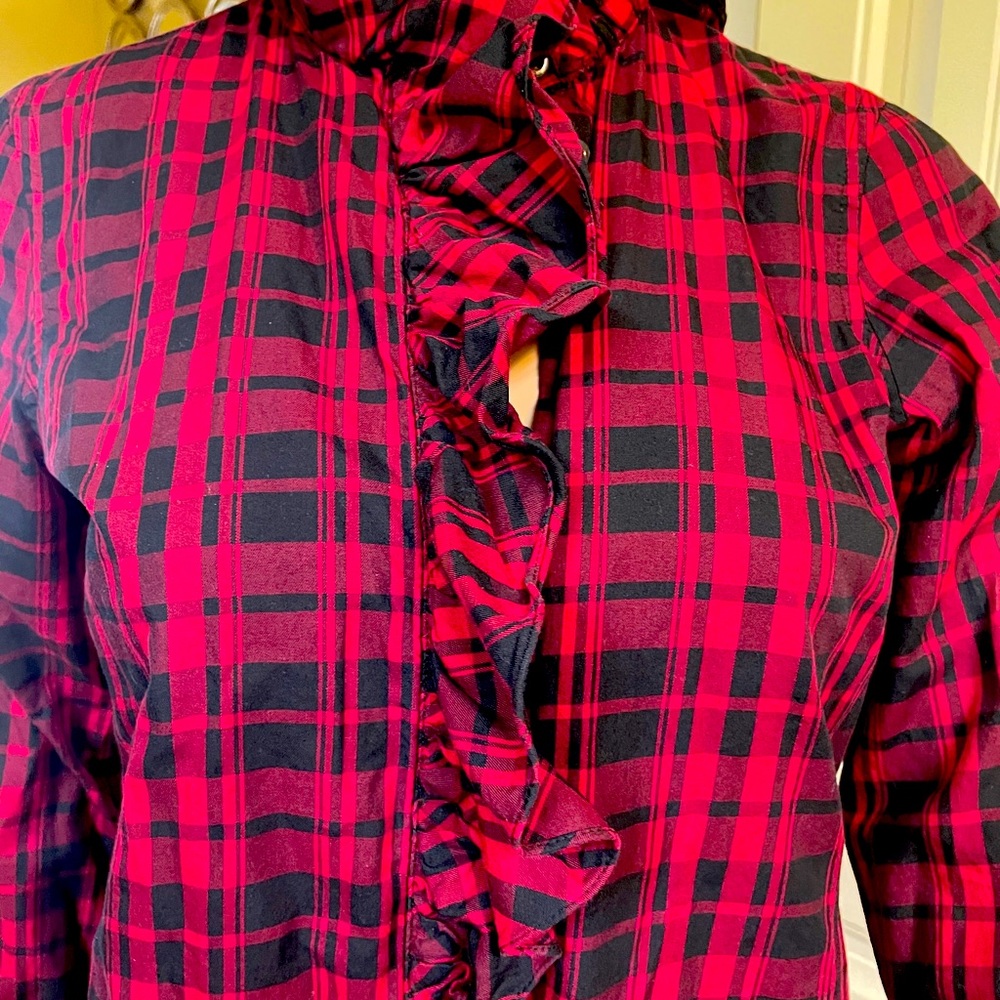 Polo: Ladies Plaid Shirt for sale.